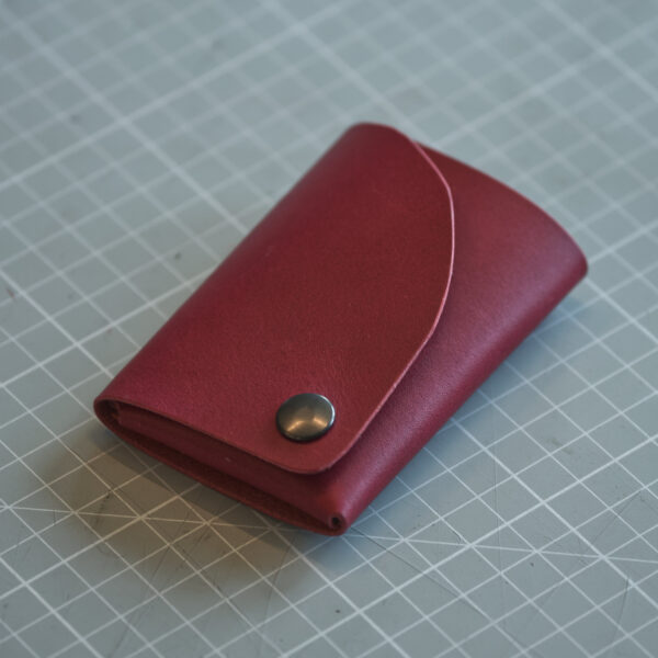 Signature Wrap Card Wallet | #002 Purple Calfskin