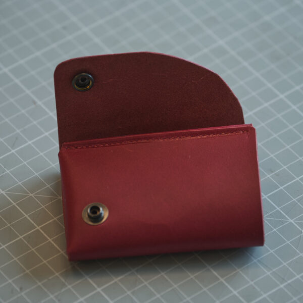 Signature Wrap Card Wallet | #002 Purple Calfskin - Image 3